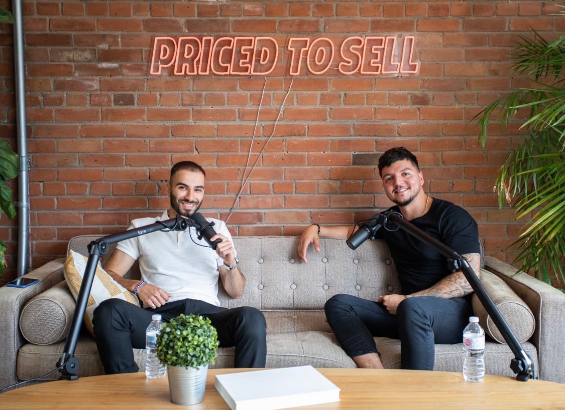 Navid Rashid hosting the Priced to Sell podcast in studio