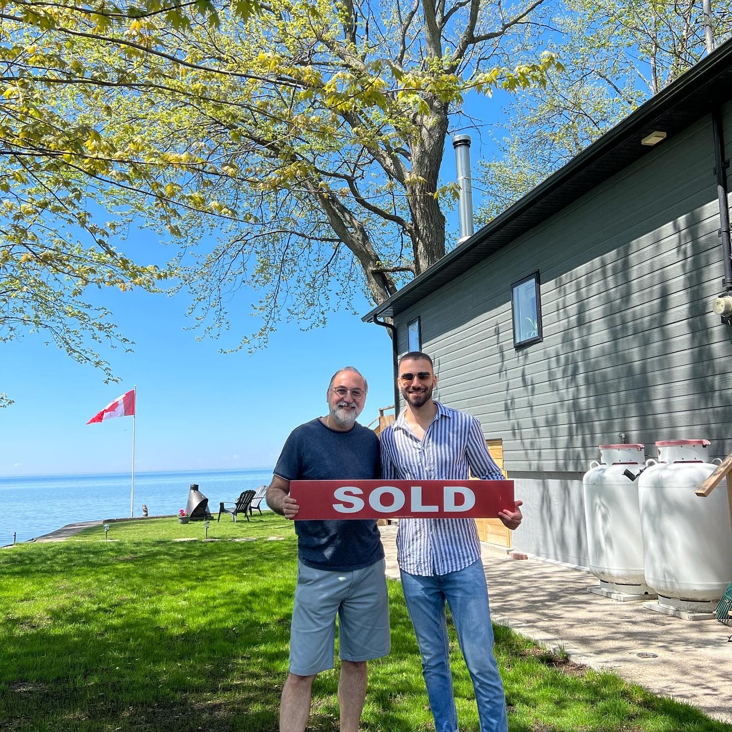 Waterfront sold closing with a client